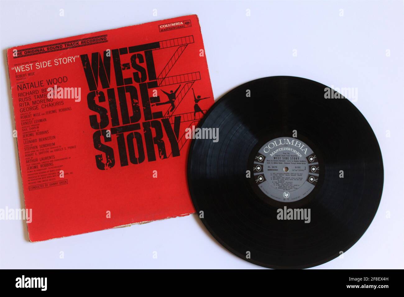 West Side Story ist der Soundtrack zum Film West Side Story aus dem Jahr 1961. Veröffentlicht im Jahr 1961 Stockfoto