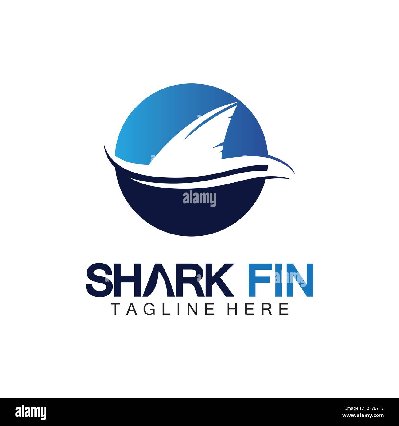 Shark Logo Vektor Illustration Design template.Shark Logo Template-Vektor Illustration Stock Vektor