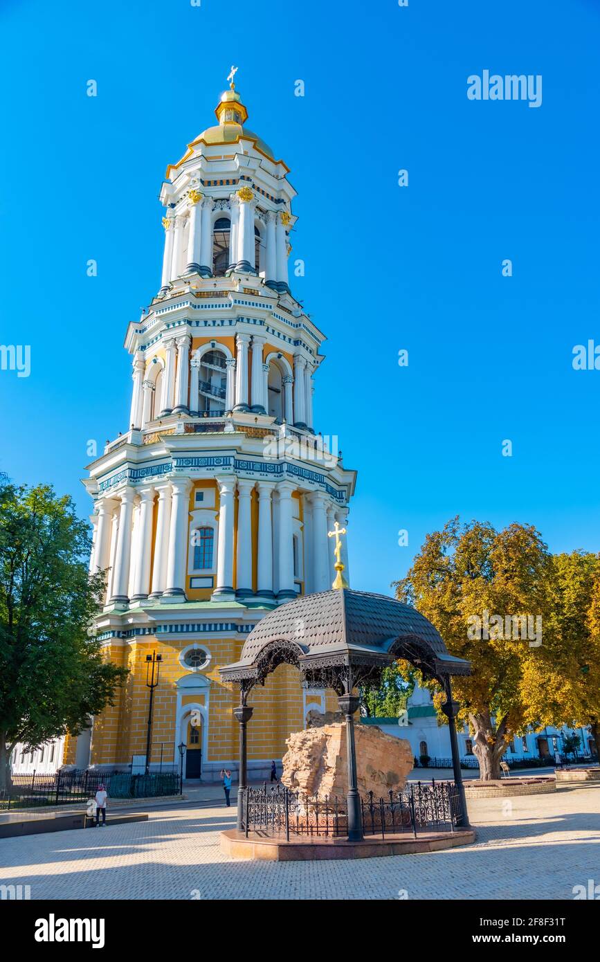 Glockenturm in Kyevsko-pecherska lavra in Kiew, Ukraine Stockfoto