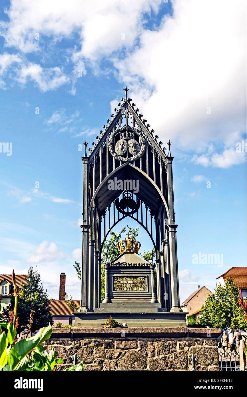 Denkmal für Königin Luise von Preußen in Gransee - Mark Brandenburg, Denkmal für Königin Luise von Preußen Stockfoto