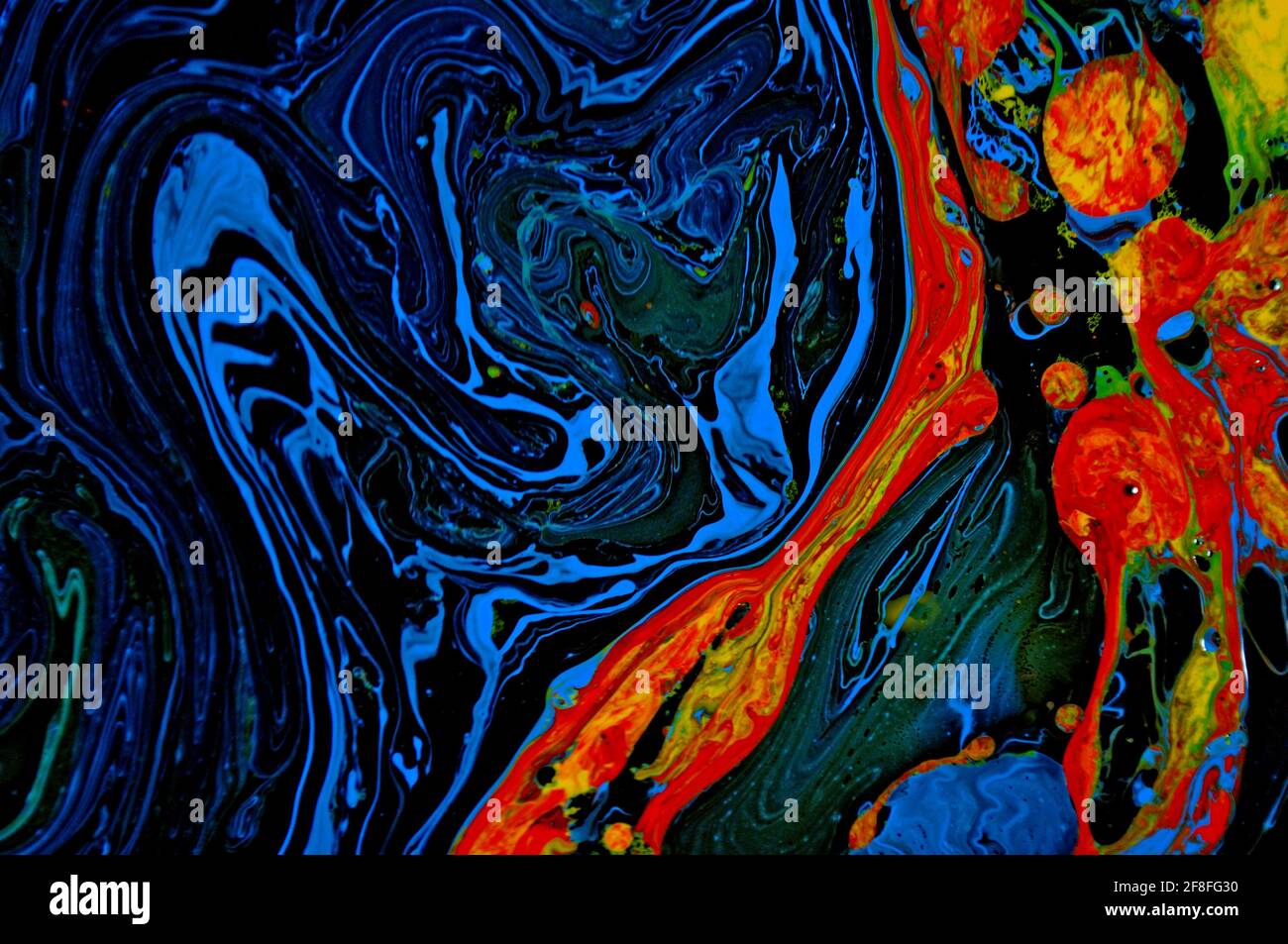 Abstrakte Palette von bunten Hintergrund, Abstract Art Acryl Malerei Textur Hintergrund, bemalte Oberfläche Design, Textur Wand-Illustration Stockfoto