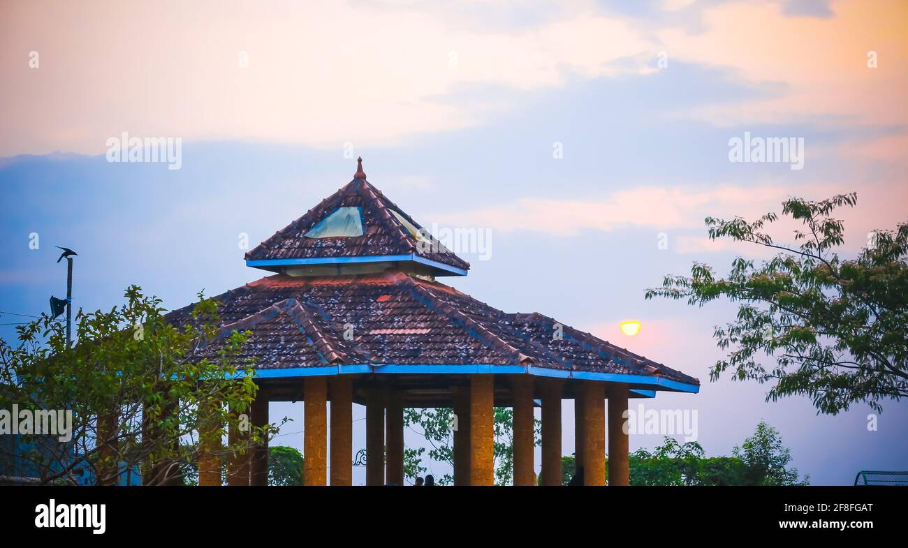 Sonnenuntergang im bottakkunnu malappuram Park Stockfoto