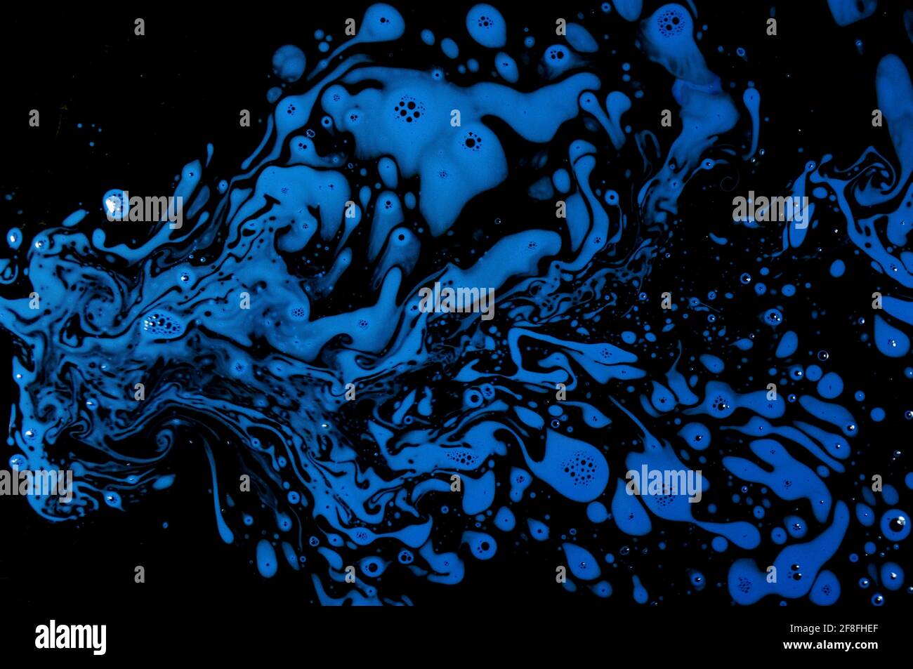 Abstrakte Palette von blauen Hintergrund, abstrakte Kunst Acryl Malerei Textur Hintergrund, bemalte Oberfläche Design, Textur Wand-Illustration Stockfoto