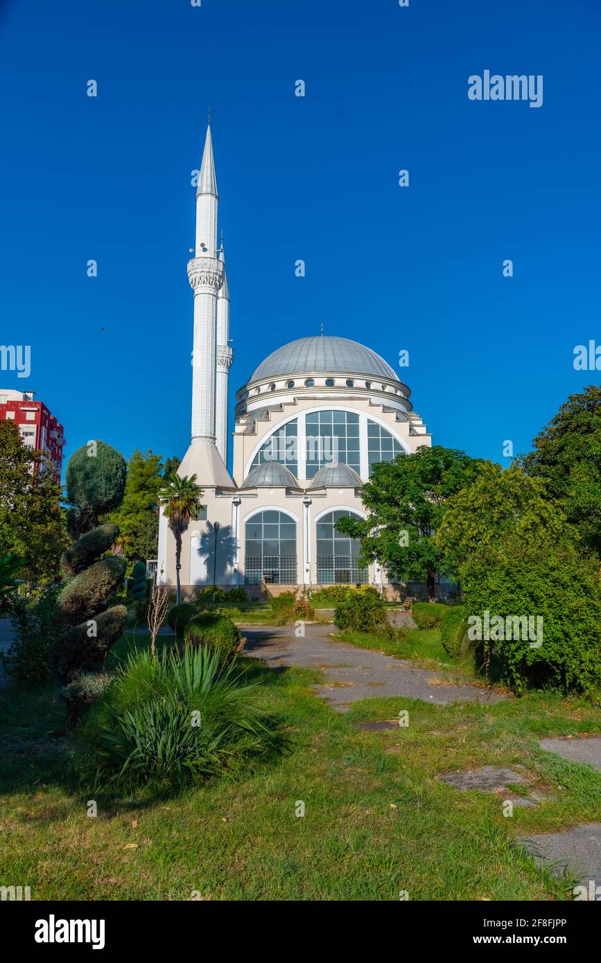 EBU Bekr Moschee in Shkoder, Albanien Stockfoto