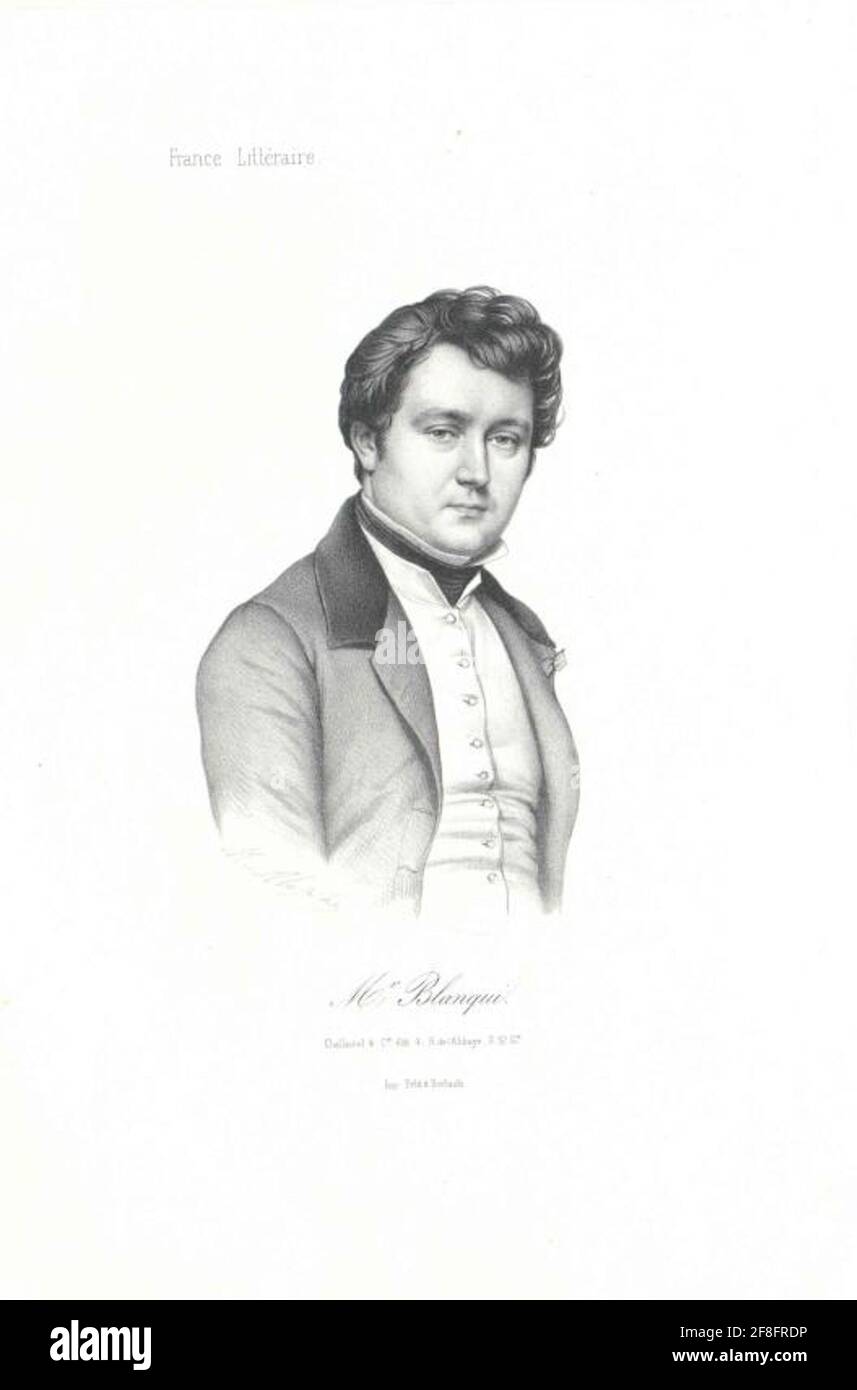 Blanqui, Adolphe Jerome. Stockfoto