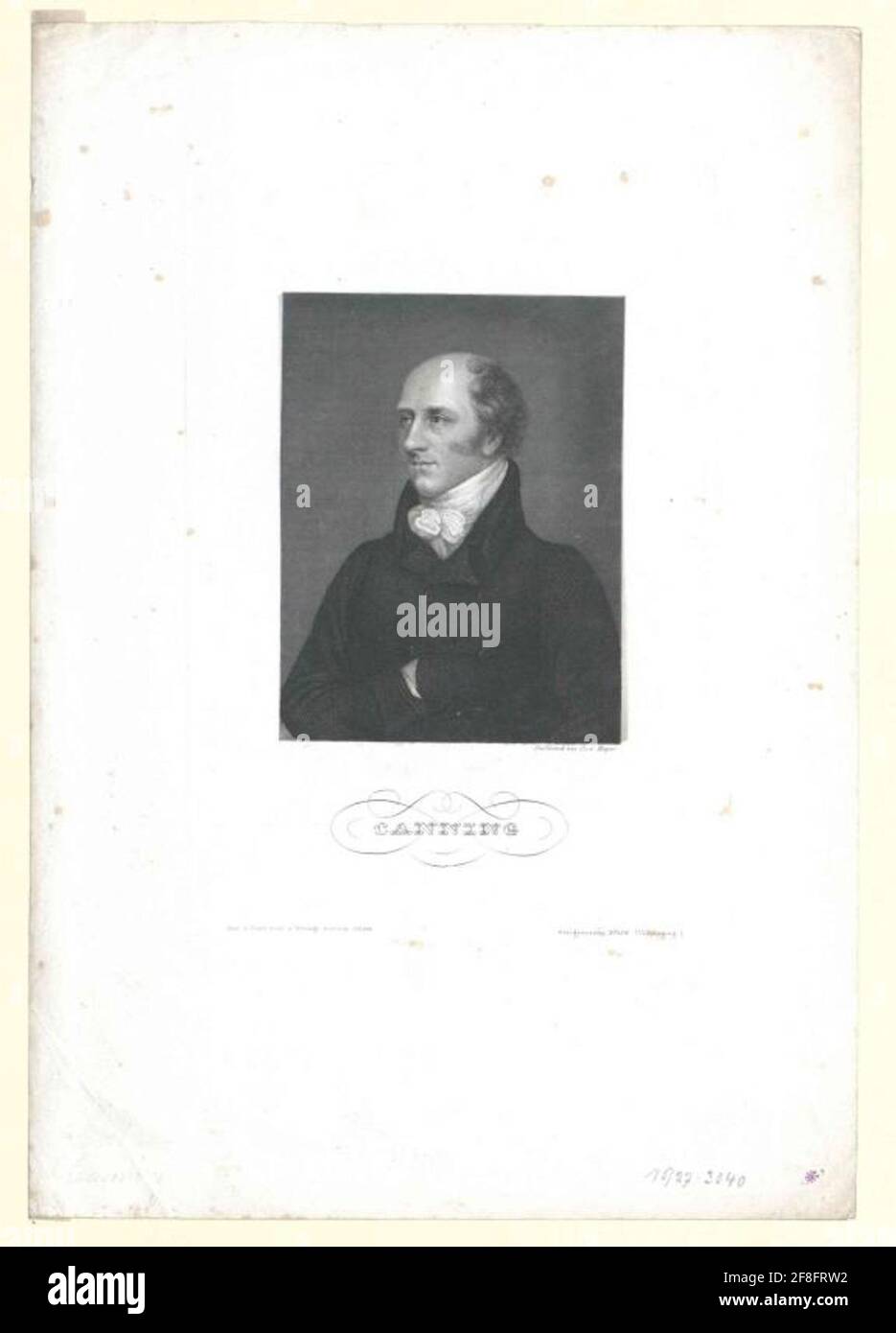 CANNING, George Stecher: Mayer, Carlverlag: Bibliographic Institute Verlagsort: Hildburghausen Stockfoto
