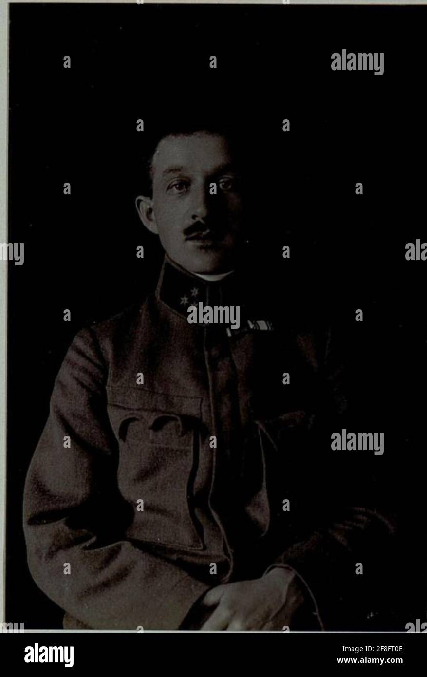 Regimentary Johann Zalesky die Fotos dienten als Grundlage für WK1 AlB003 00886, eine Übersicht über die Offiziere und Militärs, die zu Weihnachten 1916 erschien Stockfoto