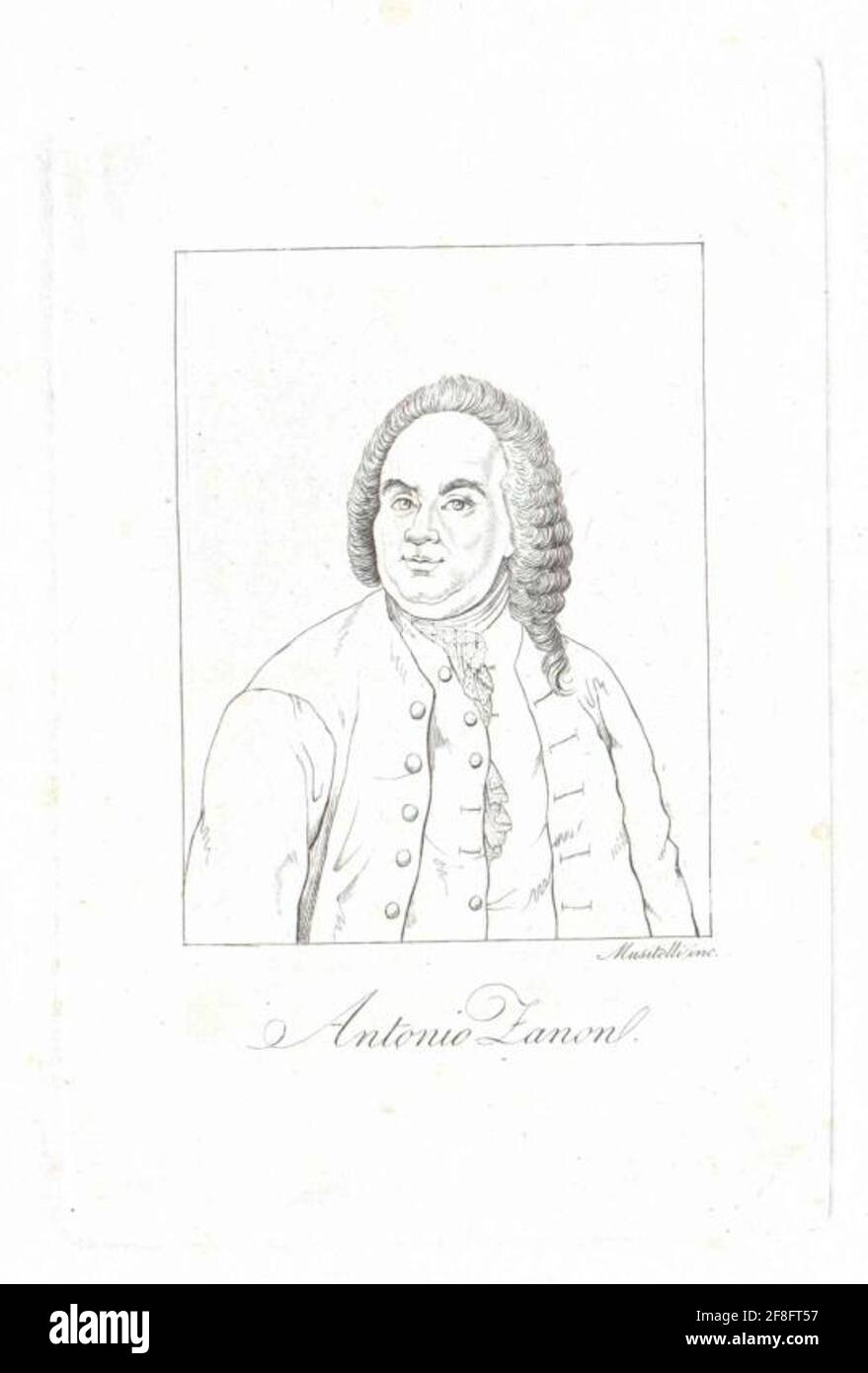 Zanon, Antonio. Stockfoto