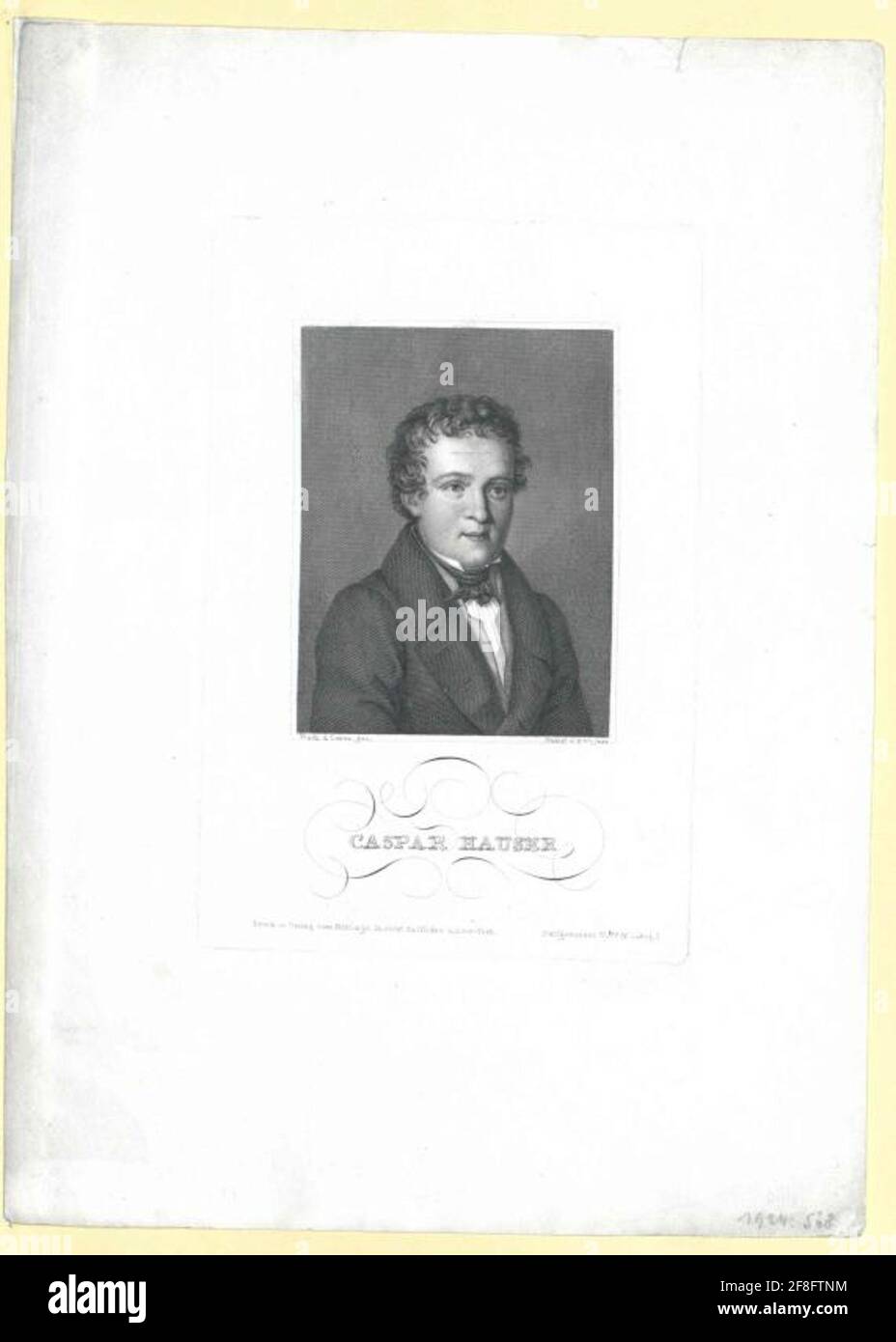 Hauser, Kaspar Stecher: Wagner, Friedrich (1803) Verlag: Bibliographisches Institut: Hildburghausen Stockfoto