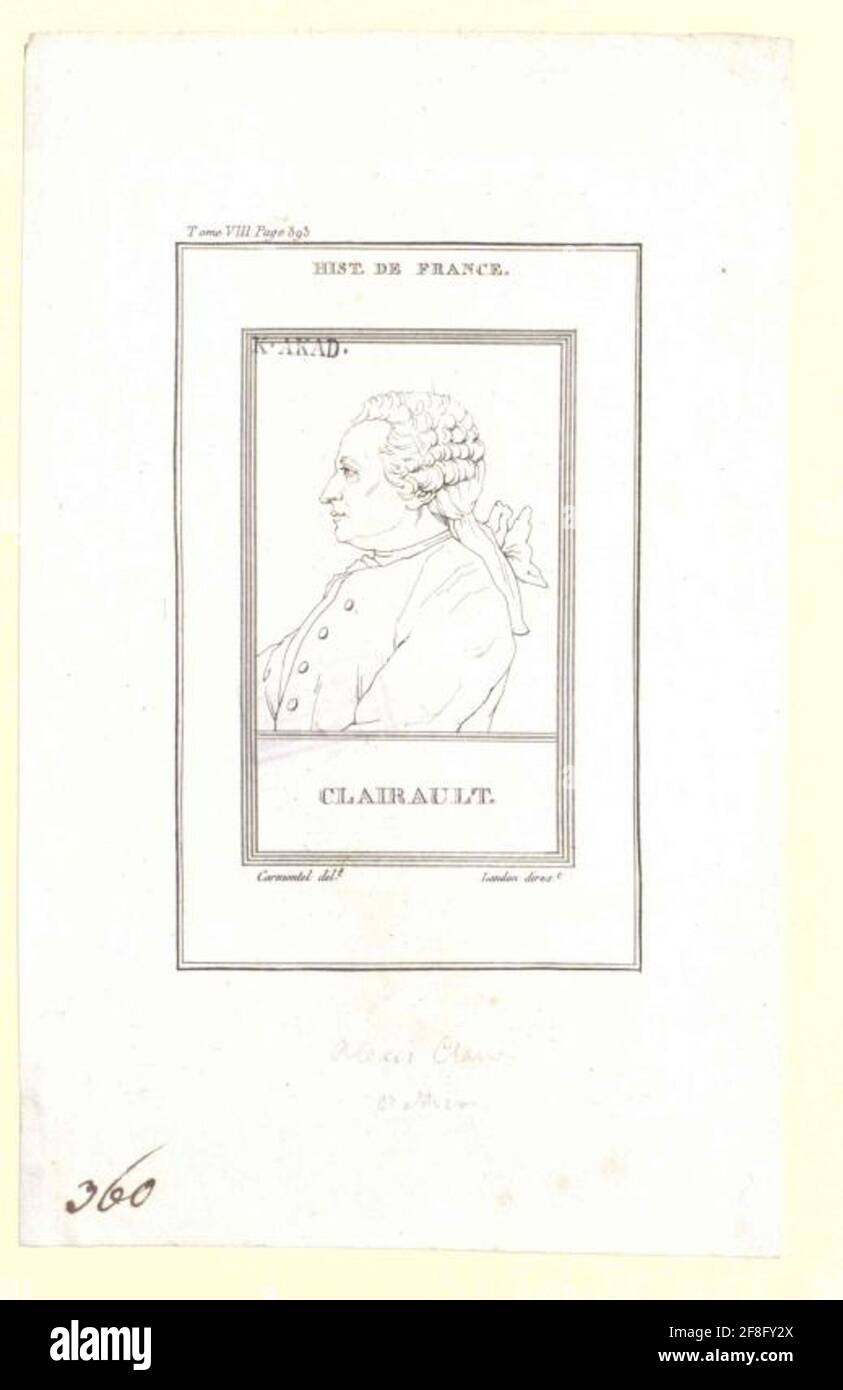 Clairaut, Alexis Claude . Stockfoto
