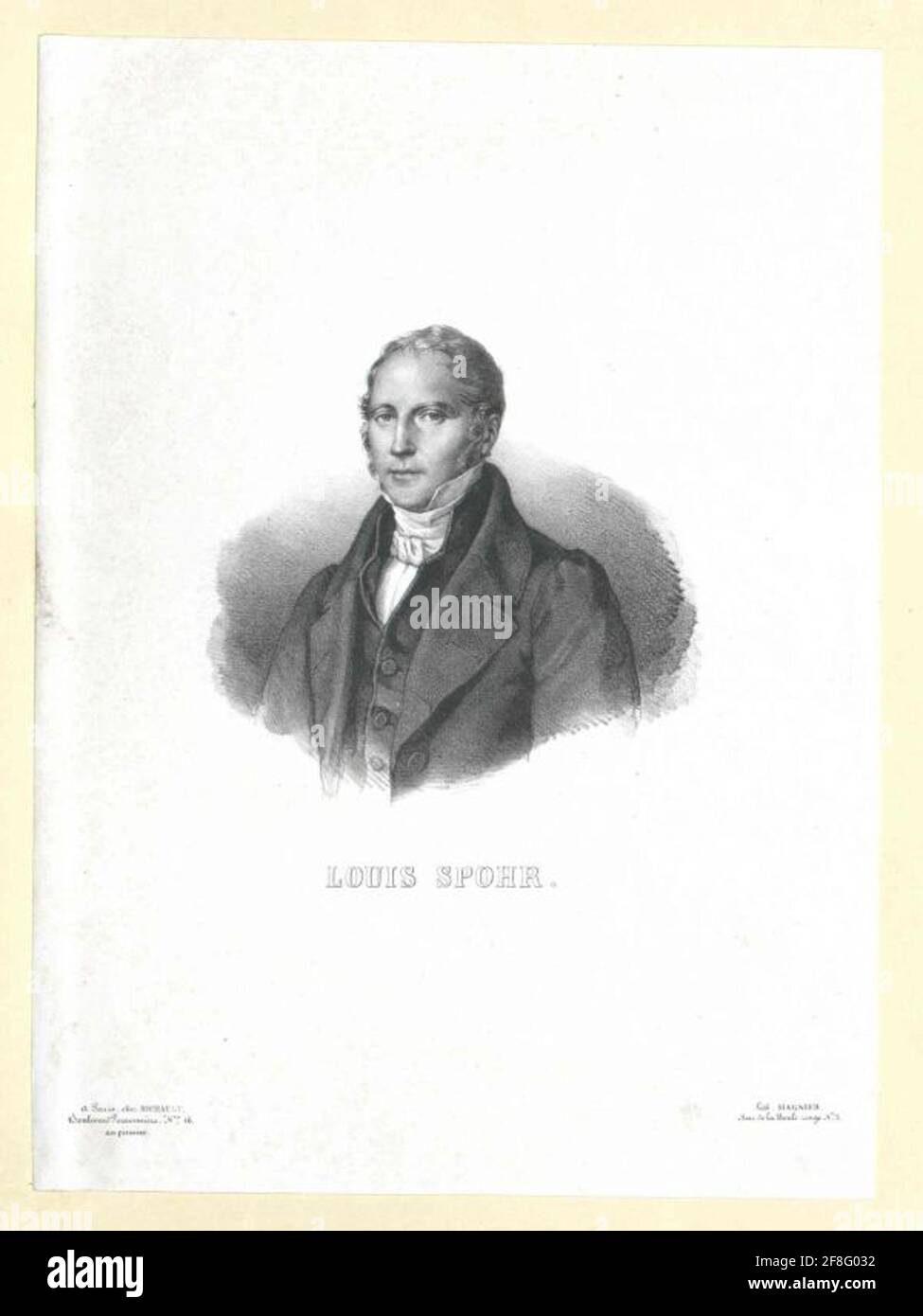 Spohr, Ludwig. Stockfoto