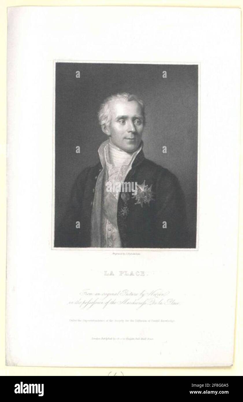 Laplace, Pierre Simon Marquis de. Stockfoto Laplace, Pierre Simon Marquis de. Stockfoto