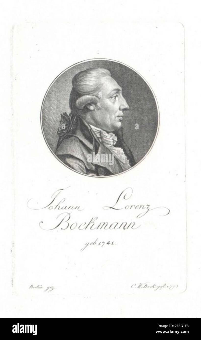 Boeckmann, Johann Lorenz . Stockfoto