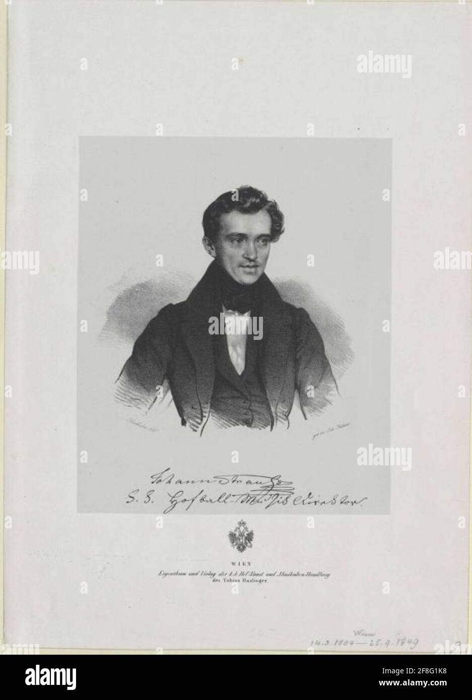 Strauss, Johann. Stockfoto