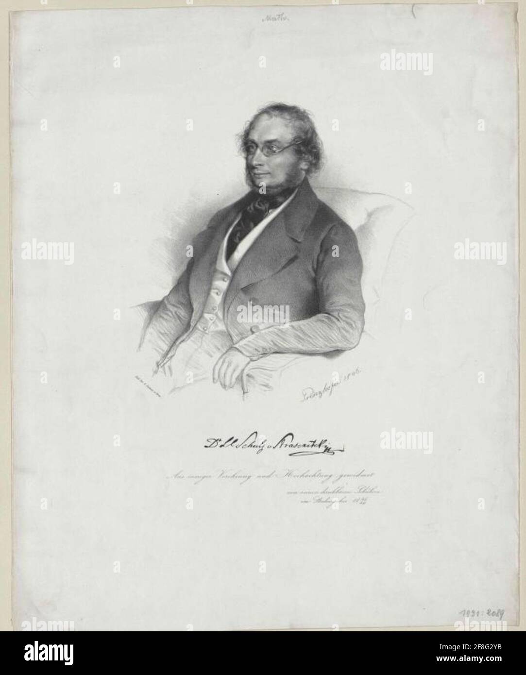 Schulz-Strassnitzki, Leopold Karl von. Stockfoto