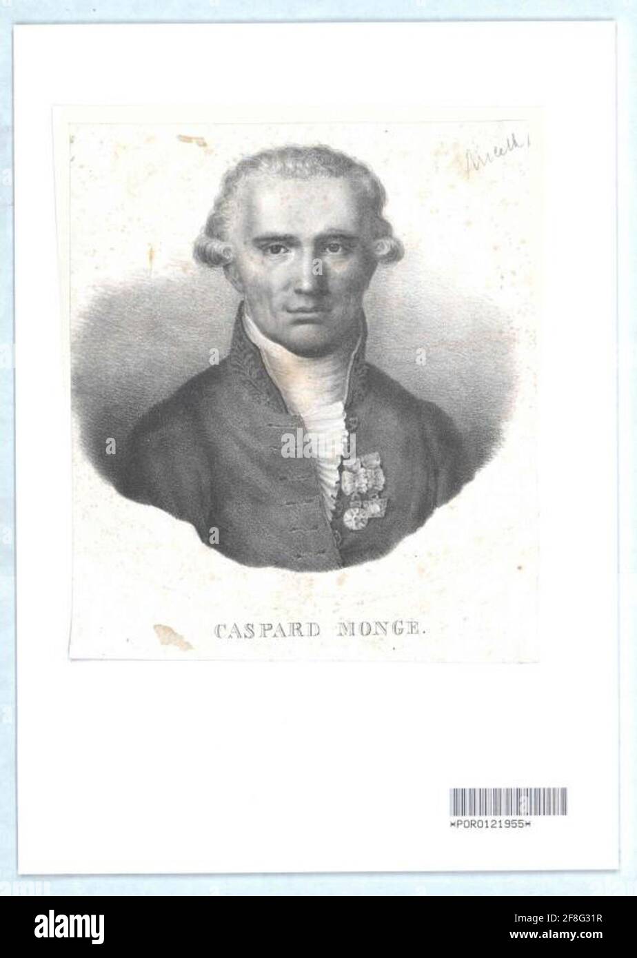 Monge, comte Peluses, gaspard. Stockfoto