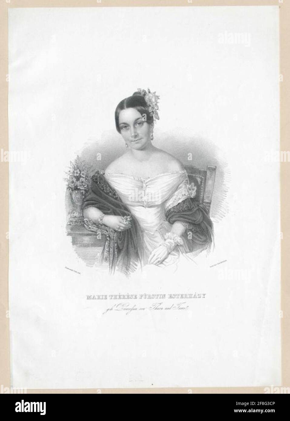 Thurn und Taxis, Maria Theresa Prinzessin von. Stockfoto