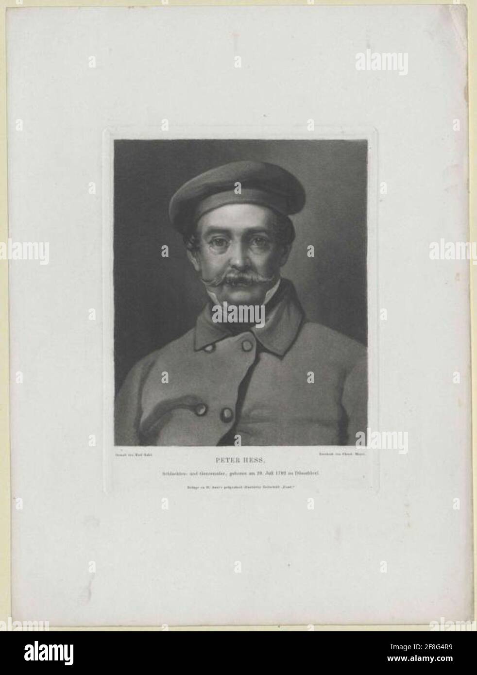 Hess, Peter von. Stockfoto