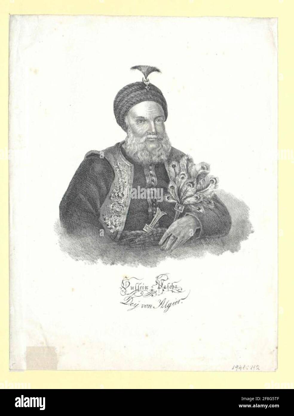 Hussein III., Dey von Algier. Stockfoto