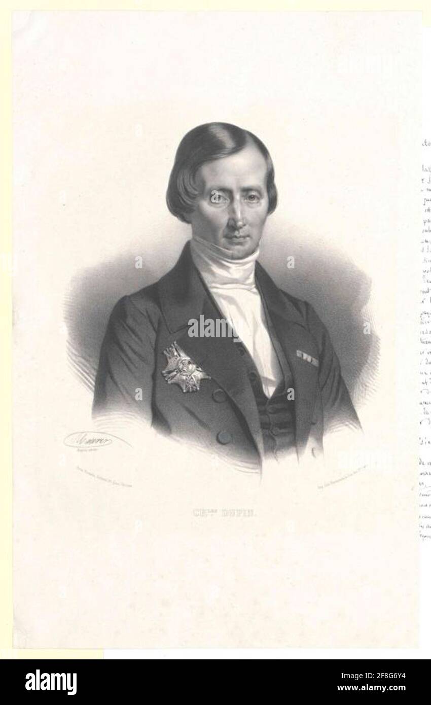 Dupin, Charles Baron. Stockfoto