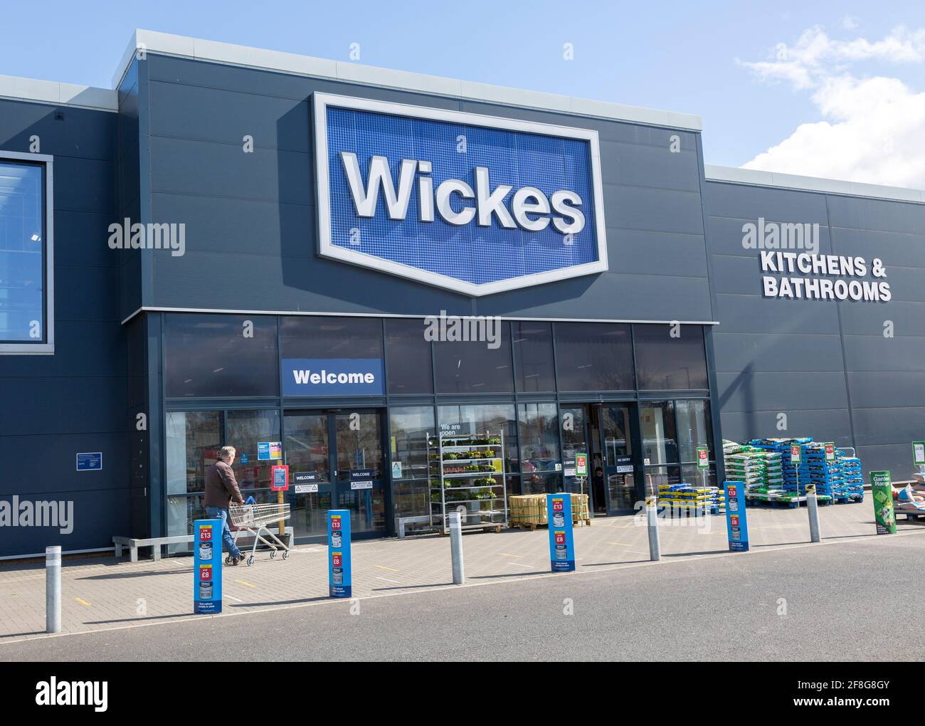 Wickes DIY-Shop Store, Martlesham, Suffolk, England, Großbritannien Stockfoto