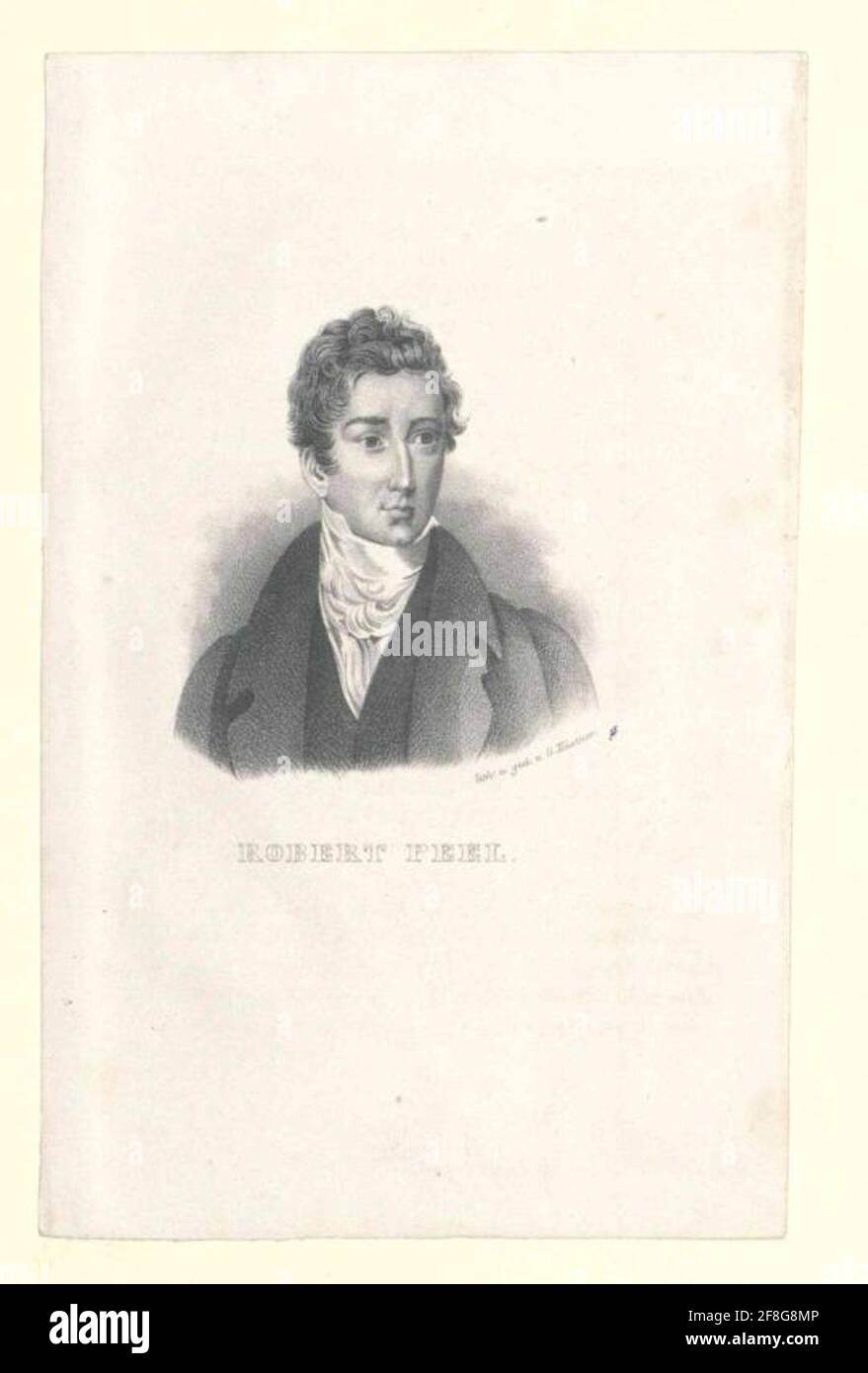 Peel, Sir Robert . Stockfoto