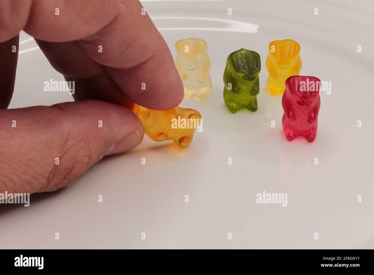 Mein Leckerer Saftiger Gummibär Stockfoto