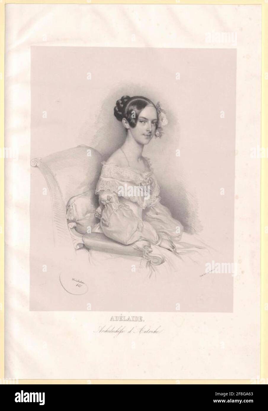 Adelheid, Erzherzogin von Österreich. Stockfoto