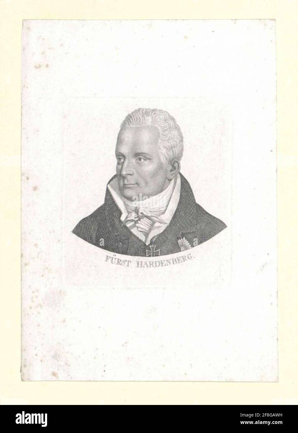 Hardenberg, Karl August Fürst von Stecher: Riepenhausen, Ernst Ludwig Stockfoto