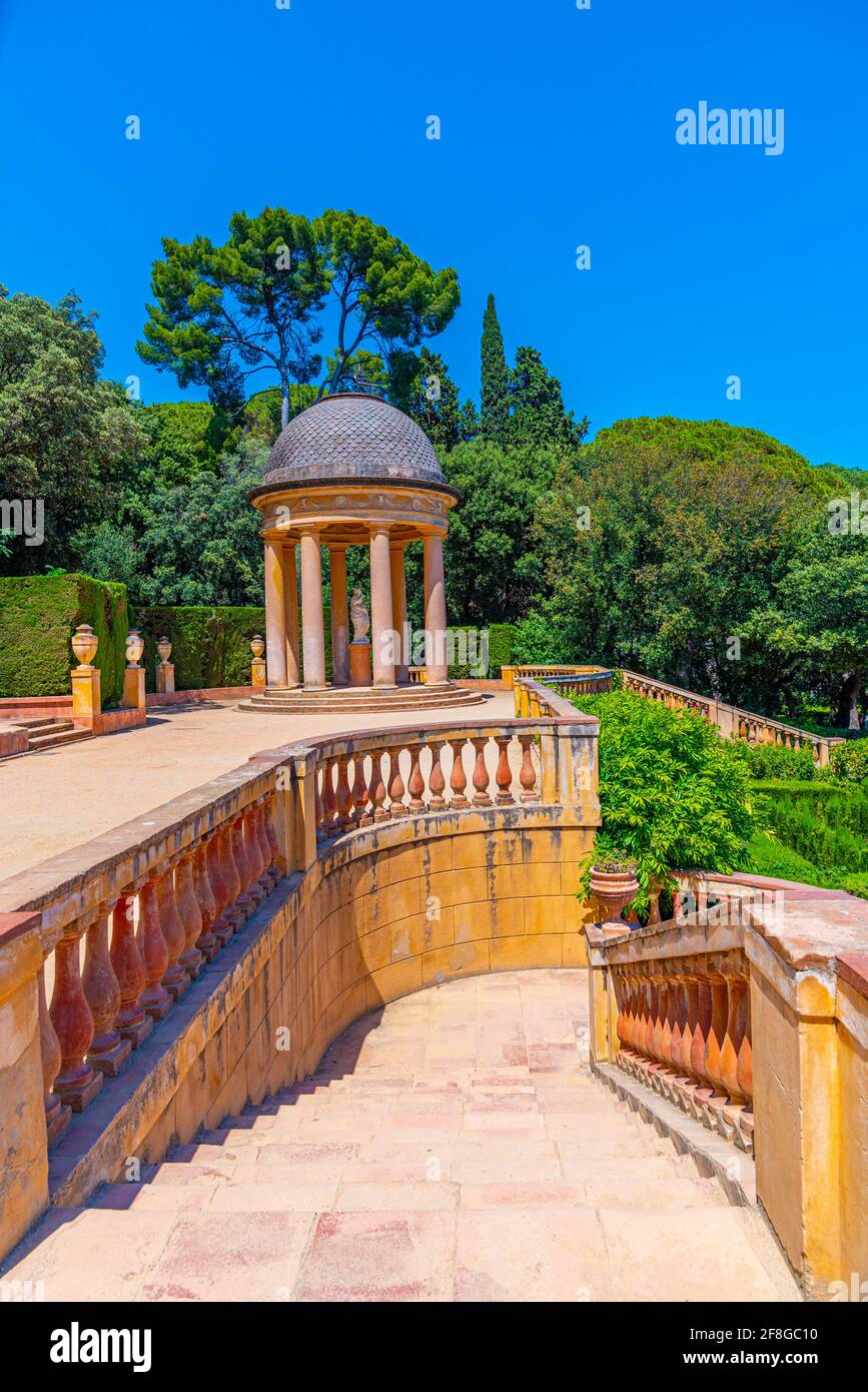 Parc del Laberint d'Horta in Barcelona, Spanien Stockfoto