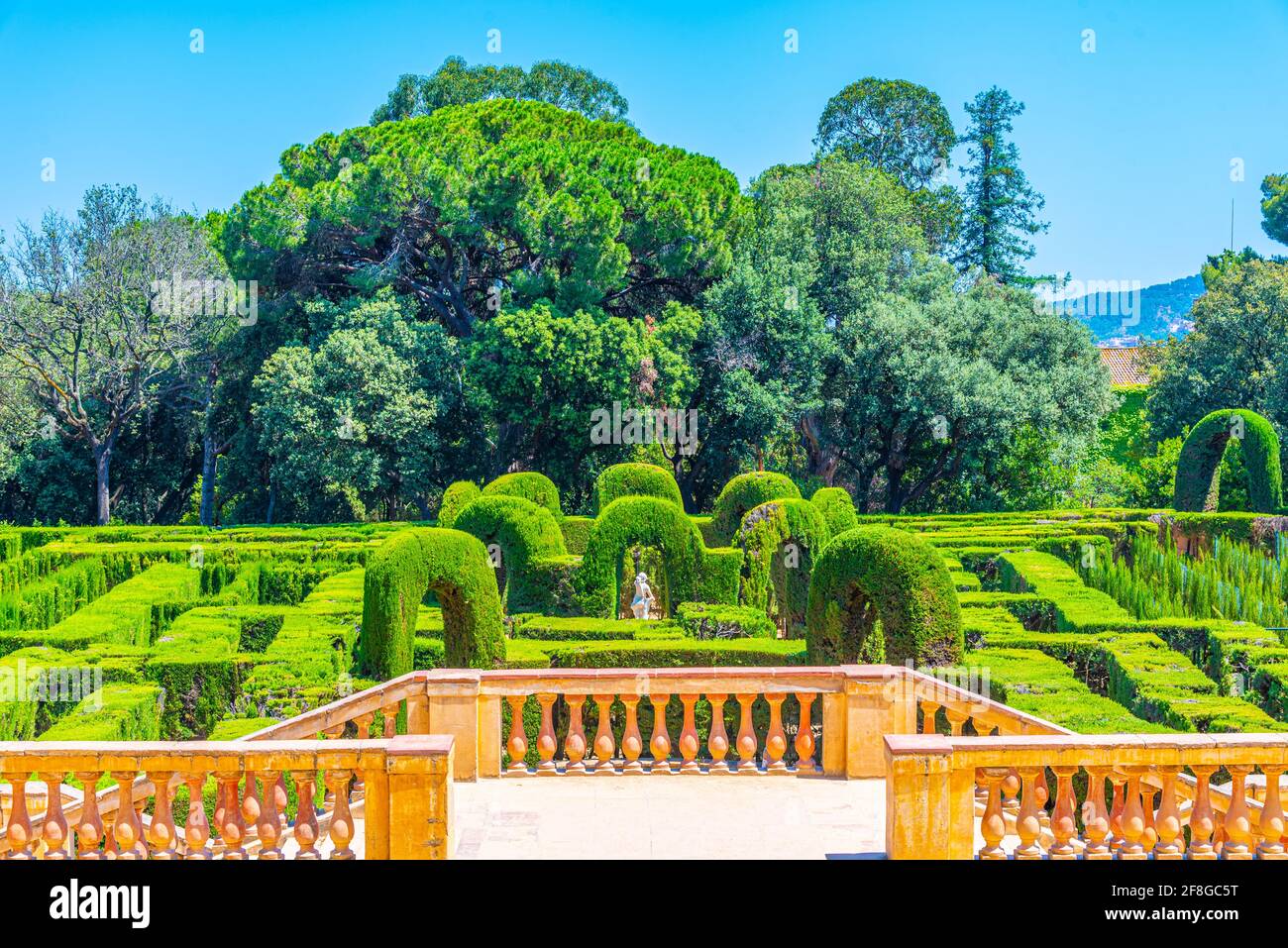 Parc del Laberint d'Horta in Barcelona, Spanien Stockfoto