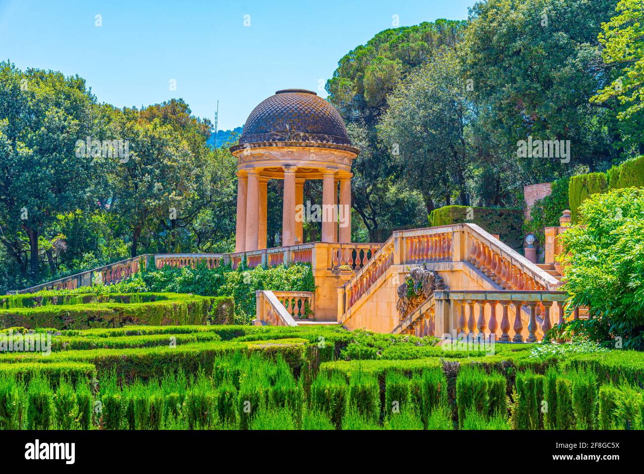 Parc del Laberint d'Horta in Barcelona, Spanien Stockfoto