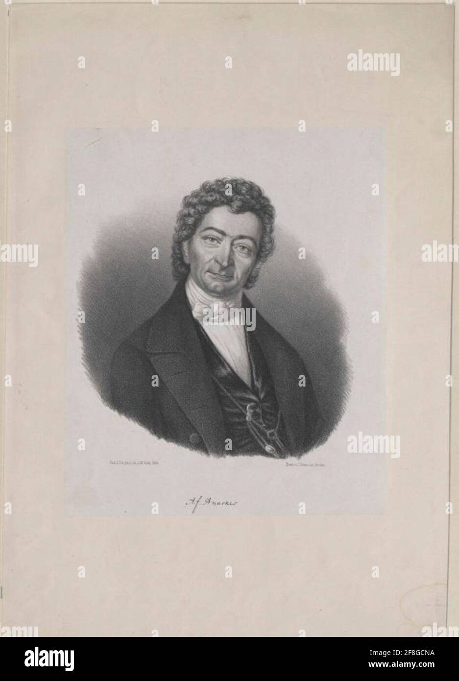 Anacker, August Ferdinand. Stockfoto