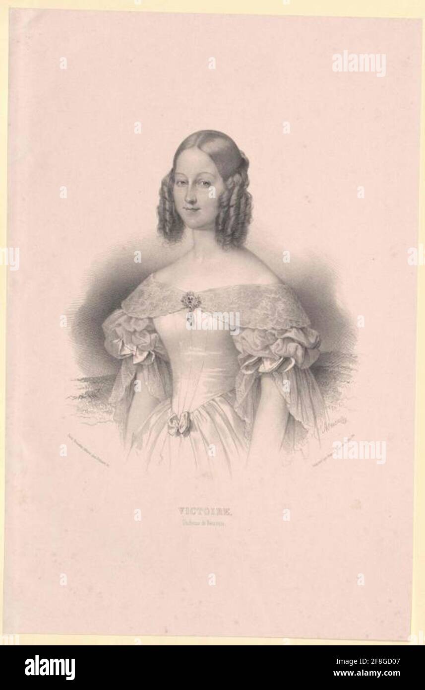 Viktoria, Prinzessin von Sachsen-Coburg-Gotha. Stockfoto