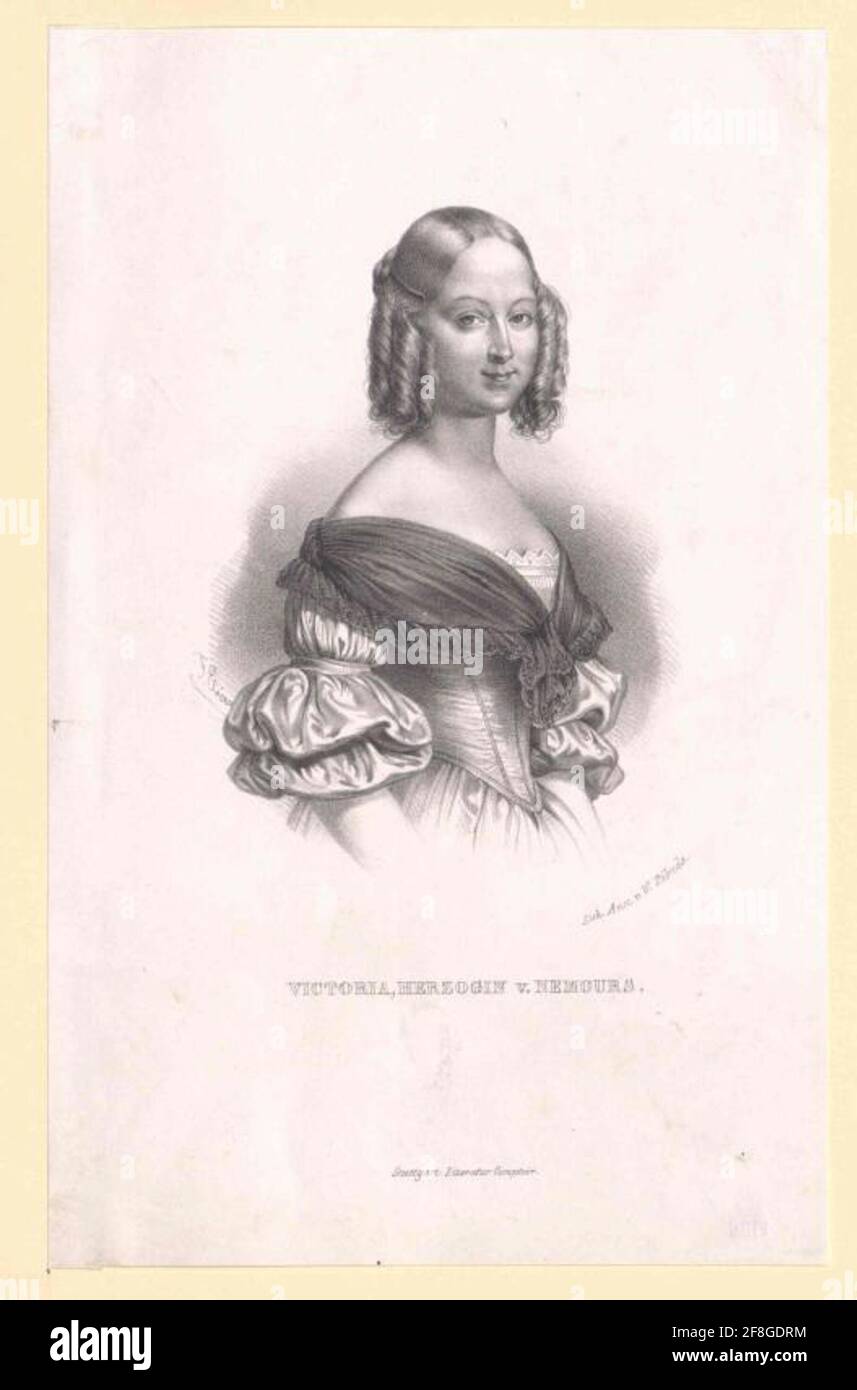 Viktoria, Prinzessin von Sachsen-Coburg-Gotha. Stockfoto