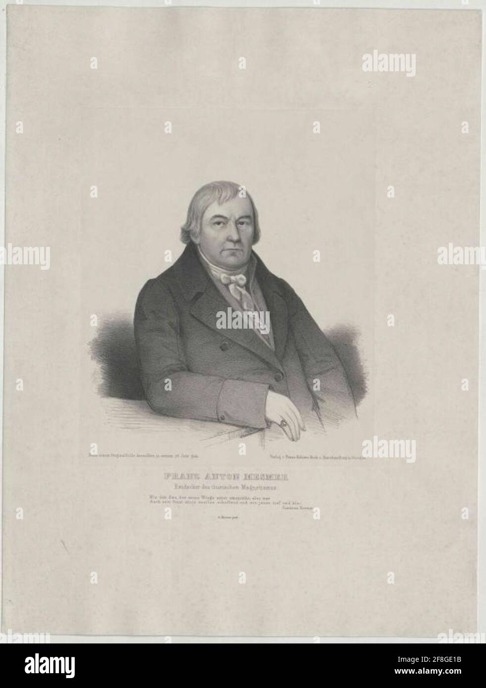 Mesmer, Franz Anton . Stockfoto