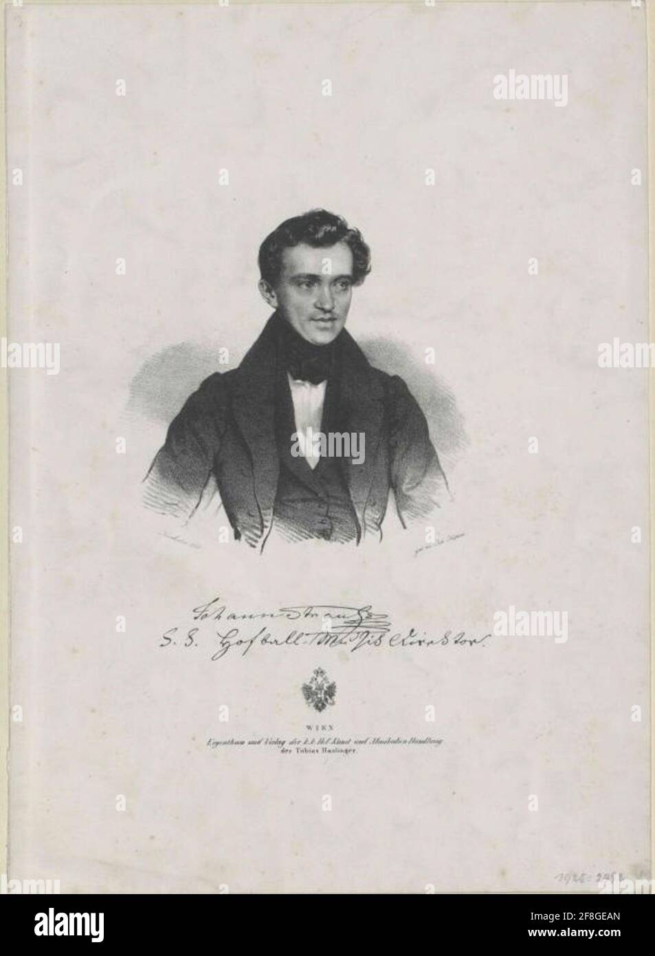 Strauss, Johann. Stockfoto