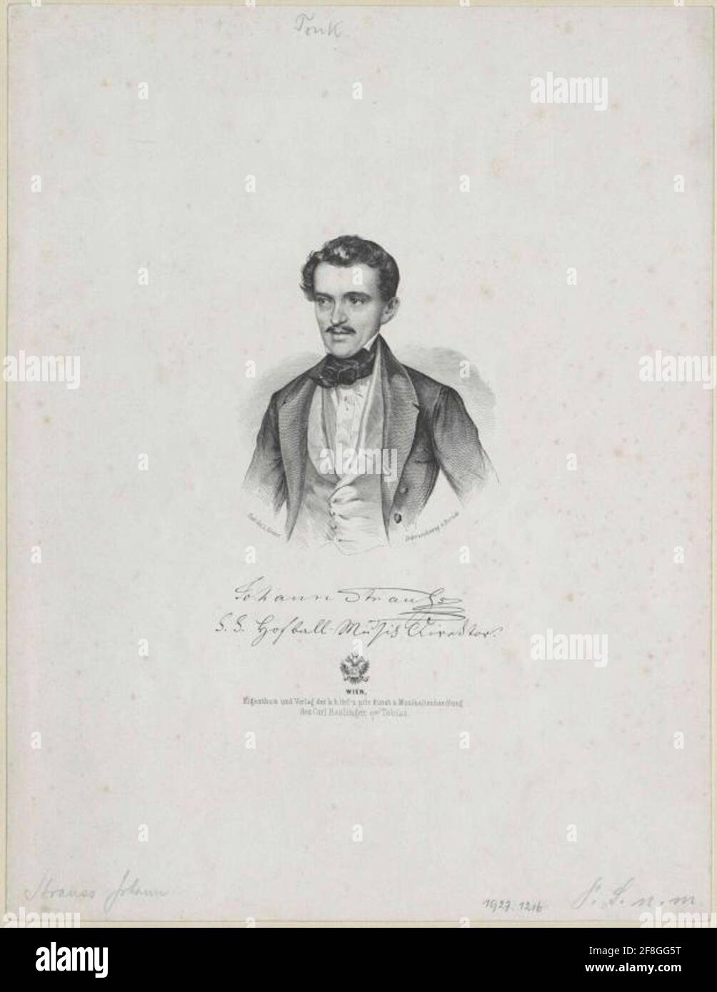 Strauss, Johann. Stockfoto