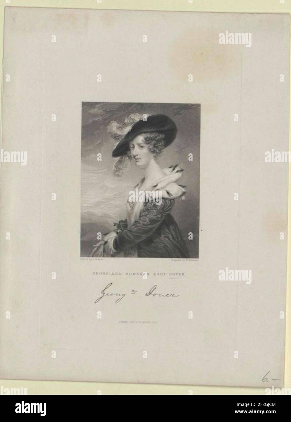 Howard, Georgiana Lady . Stockfoto