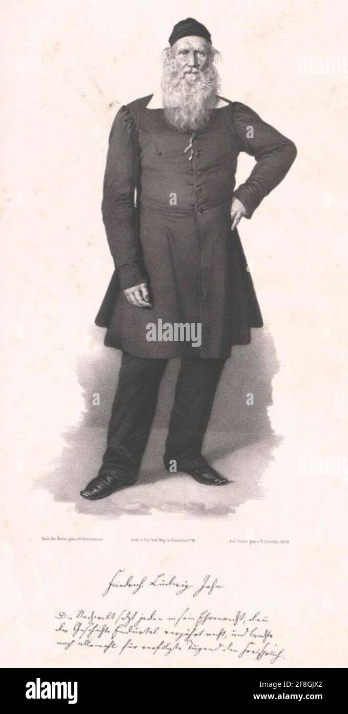 Jahn, Friedrich Ludwig. Stockfoto