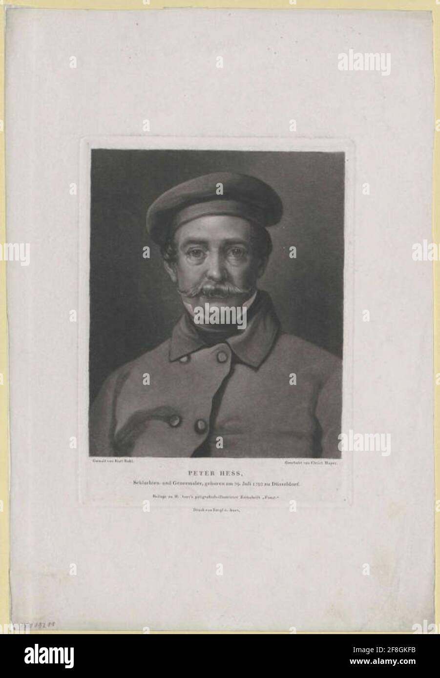 Hess, Peter von. Stockfoto