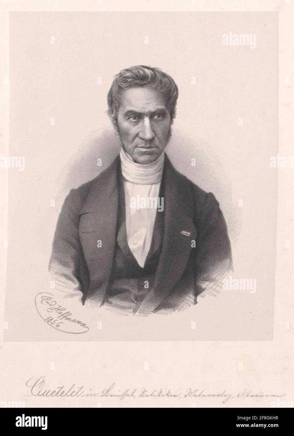 Quetelet, Lambert Adolphe Jacques . Stockfoto