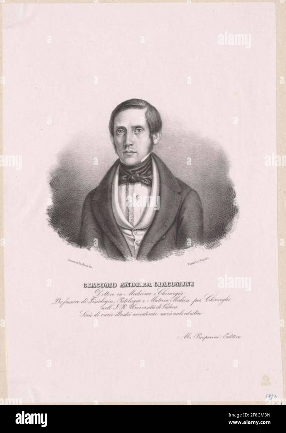 Giacomini, Giacomo Andrea. Stockfoto