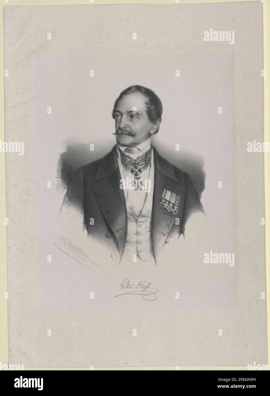 Hess, Peter von. Stockfoto