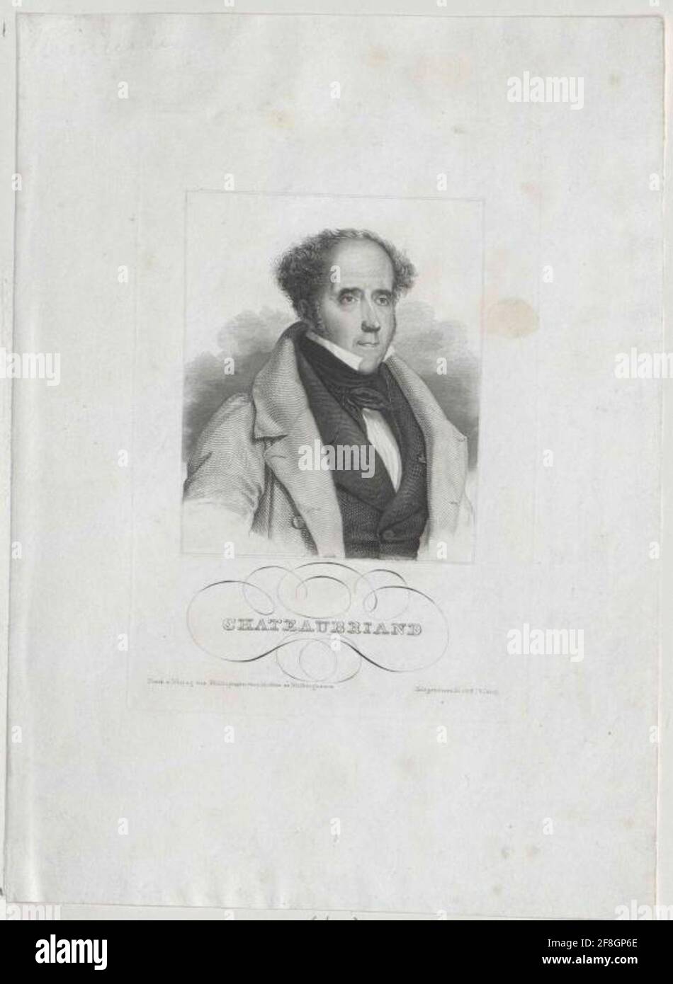 Chateaubriand, François Vicomte de Verlag: Bibliographic Institute of Institute: Hildburghausen Stockfoto