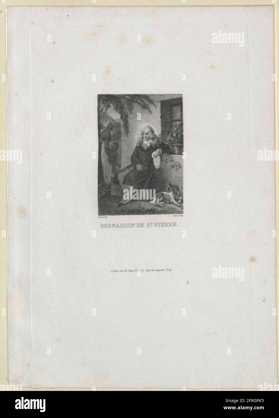 Saint-Pierre, Jacques Henri Bernardin de. Stockfoto