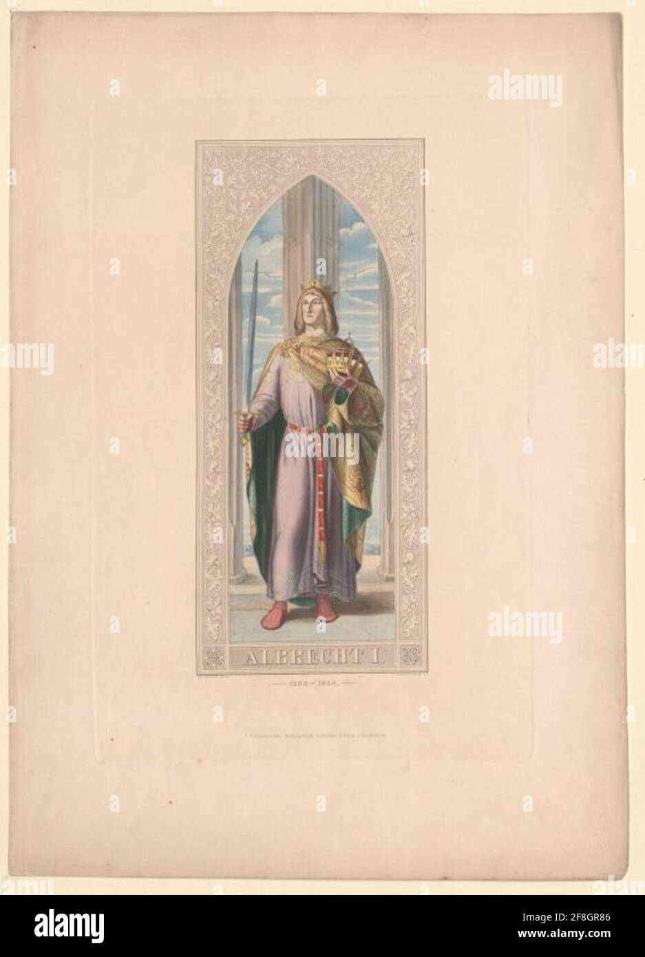 Albrecht I., deutscher König. Stockfoto