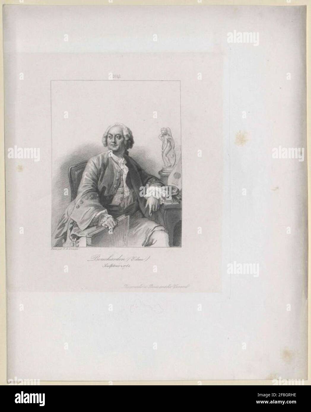 Bouchardon, Edmé . Stockfoto