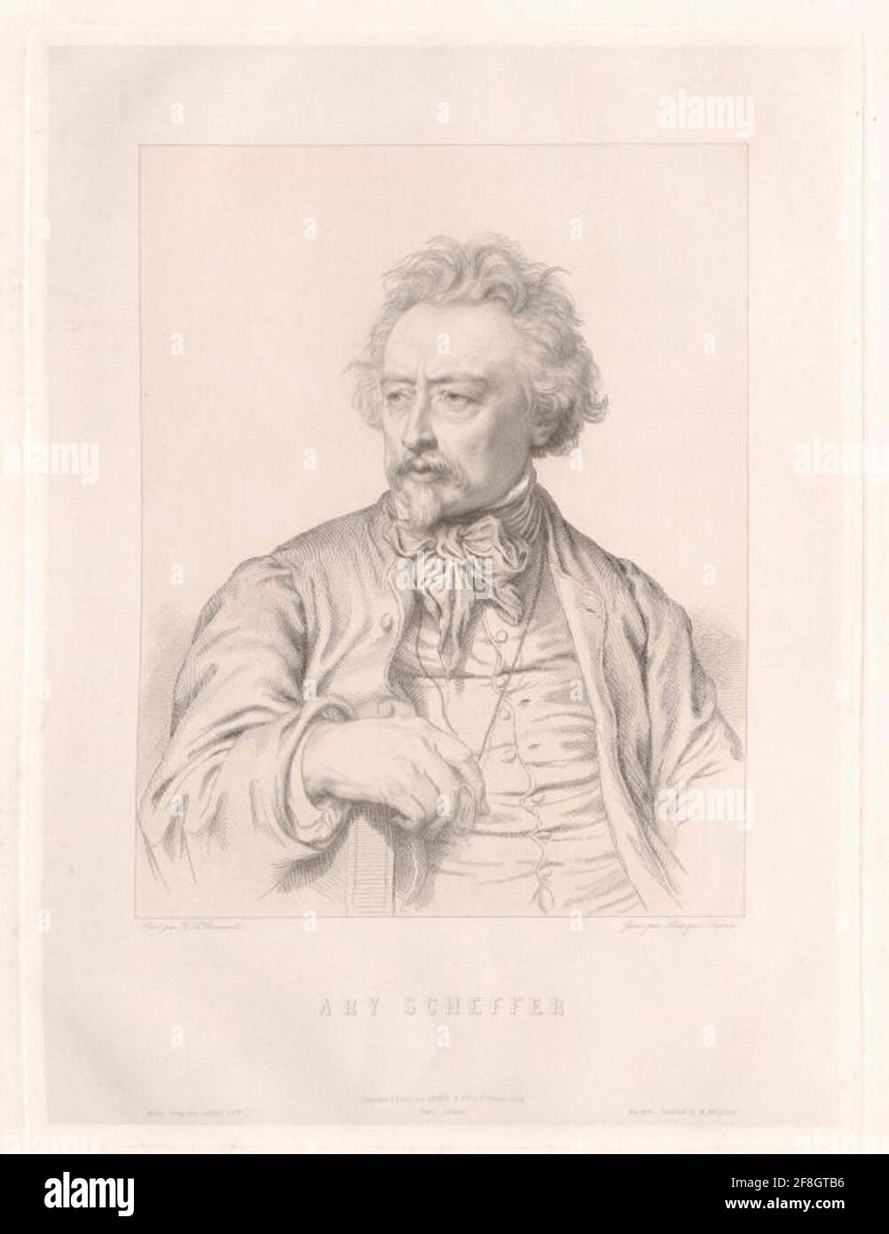 Scheffer, Ary . Stockfoto