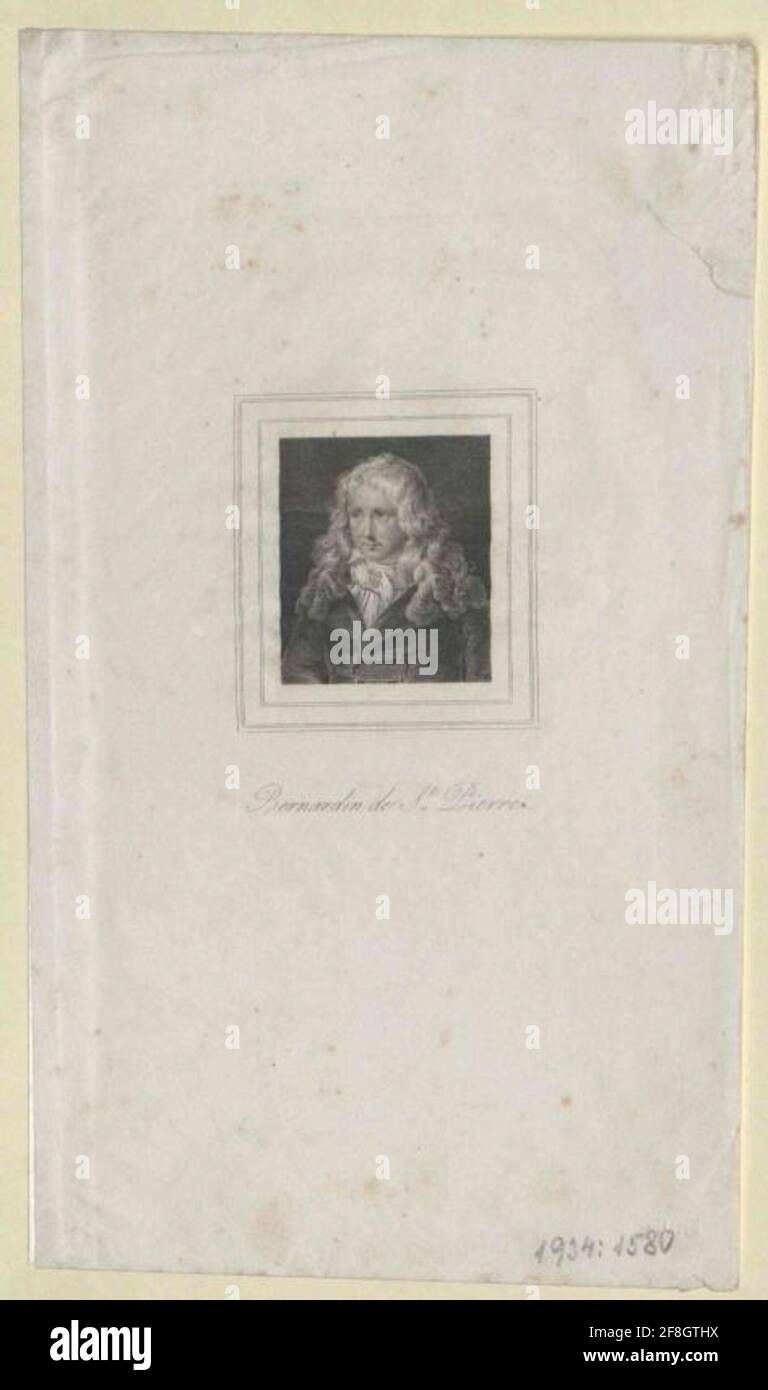 Saint-Pierre, Jacques Henri Bernardin de. Stockfoto